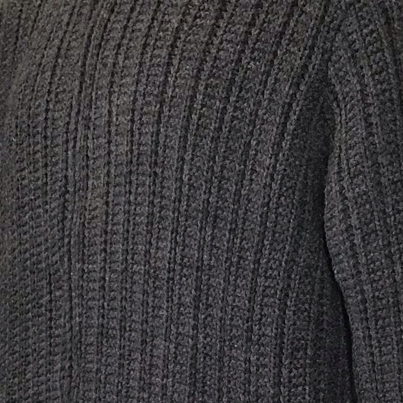 American Stitch Mens Cable Knit Sweater Jacket Size L Fleece Lined Plush Zip Up - Picture 10 of 13